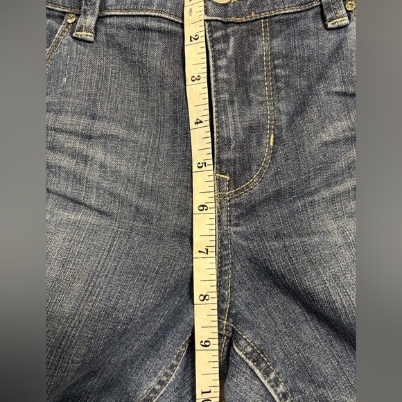 White House Black Market Slim leg Size 10R Blue Denim Jeans Mid rise - Picture 7 of 10
